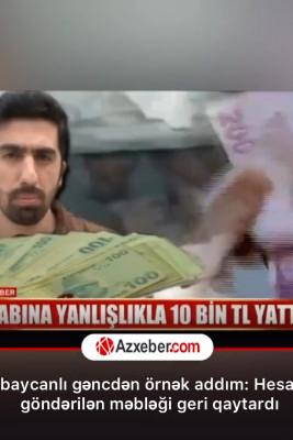 Türkiyədə azərbaycanlı gənc nümunəvi hərəkəti ilə diqqət çəkib
