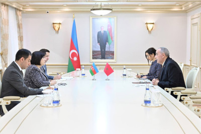 Sahibə Qafarova Mərakeşin ölkəmizdəki səfiri ilə görüşüb