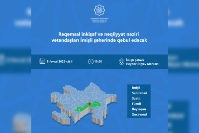 Nazir Rəşad Nəbiyev İmişli şəhərində vətəndaşları qəbul edəcək