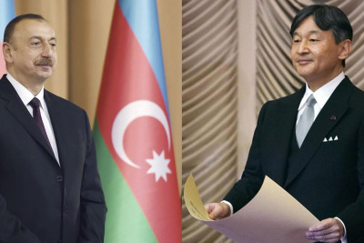 İlham Əliyev Yaponiya imperatorunu təbrik edib