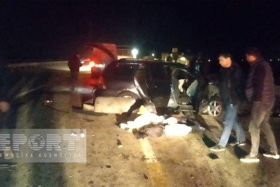 Ələt-Astara-İran yolunda avtomobil “KamAZ”a çarpılıb