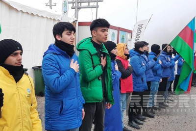 Bu gün Xankəndi-Laçın yolunda keçirilən etiraz aksiyasının 100-cü günüdür
