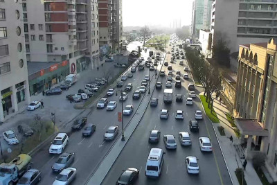 Bakıda sıxlıq olan yollar - SİYAHI