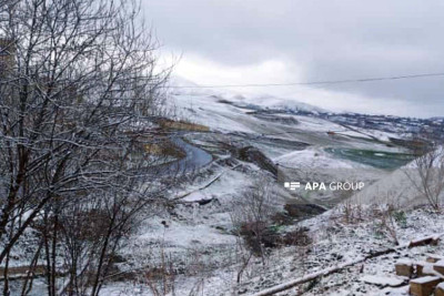 Daşkəsən və Gədəbəyə qar yağıb