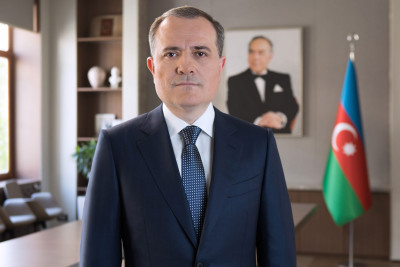 Ceyhun Bayramov fələstinli həmkarı ilə görüşüb
