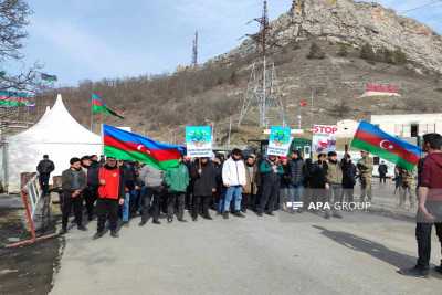Laçın-Xankəndi yolunda aksiya 95 gündür davam edir