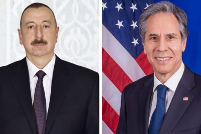 Prezident İlham Əliyev Blinkenlə Laçın yolunu müzakirə edib
