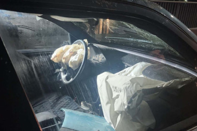 Göyçayda “BMW”aşıb