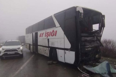 Azərbaycanda səfər oyununa gedən futbol klubu qəzaya uğrayıb