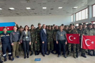 Xilasedicilərimizin növbəti qrupu da Vətənə geri dönüb