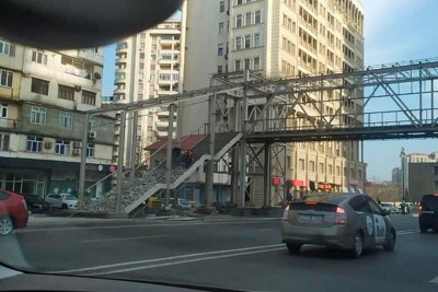 Bakıda piyada keçidinin sökülməsinin səbəbi açıqlanıb