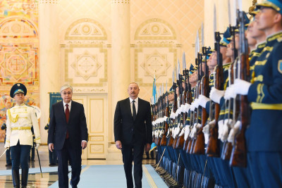 İlham Əliyev Qazaxstanda səfərdədir