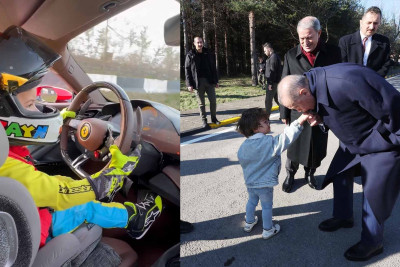 Ferrari sürən 3 yaşlı türk uşaq fenomenə çevrilib - VİDEO