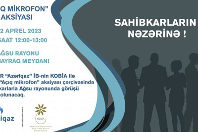 “Azəriqaz” Ağsuda sahibkarlarla görüşəcək