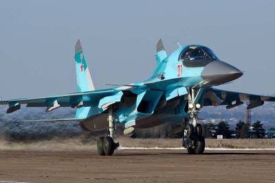 Rusiyanın Su-34 təyyarəsi öz şəhərinə bomba atıb