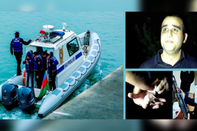 Su polisi İrandan məxfi əməkdaşlığa cəlb olunan şəxsi avtomat və narkotiklə tutub