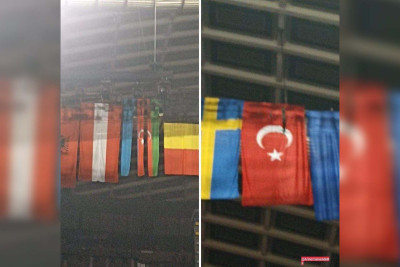 Növbəti təxribat: Azərbaycan və Türkiyə bayraqları yararsız hala salındı