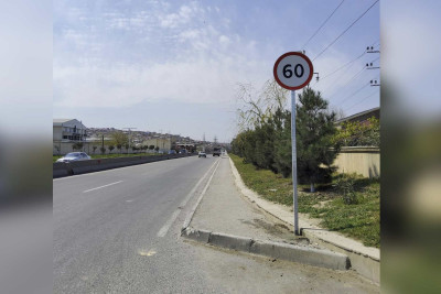 Bakı-Şamaxı yolunda sürət həddi 60 km/saat-a endirilib
