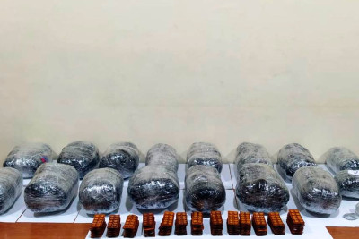 İrandan Azərbaycana 16 kiloqram narkotik keçirilməsinin qarşısı alınıb