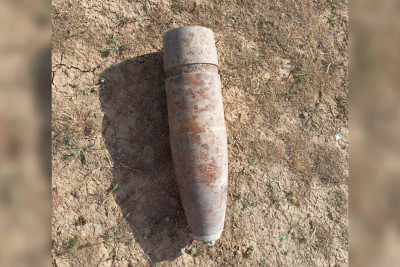 Sumqayıtda 122 mm-lik top mərmisi tapılıb