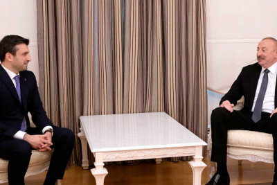 İlham Əliyev Selçuk Bayraktarı qəbul edib