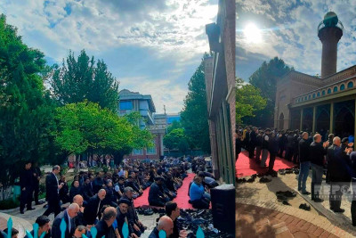Naxçıvanda da bayram namazı qılınıb