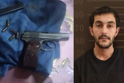 Beyləqan sakinindən tapança götürülüb