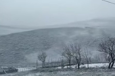 Xınalığa qar yağıb