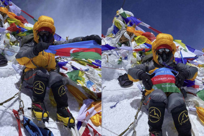 Everest zirvəsini fəth edən ilk azərbaycanlı alpinist qadın