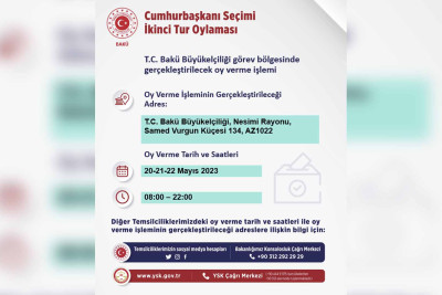 Səfirlik Azərbaycanda yaşayan Türkiyə vətəndaşlarına müraciət edib