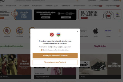 “Trendyol”un Azərbaycandakı istifadəçiləri artıq sifarişlərini birbaşa ala biləcəklər