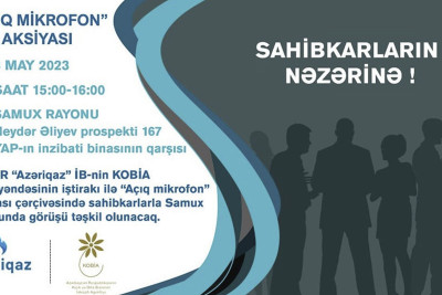 “Azəriqaz” Samuxda sahibkarlarla görüşəcək