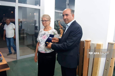 Laçına köçürülən ailələrə evlərinin açarları təqdim edilib