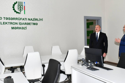 Bakıda Kənd Təsərrüfatı Nazirliyinin yeni inzibati binasının açılışı olub