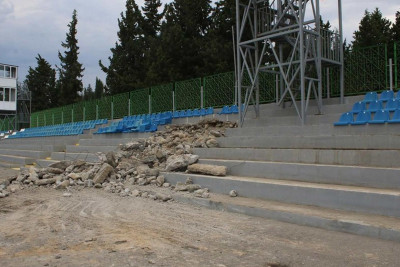 Tovuz şəhər stadionunda yenidənqurma işlərinə start verilib