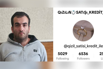 "Tik-tok"da onlayn yolla dələduzluq edən şəxs saxlanılıb