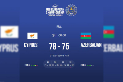 Azərbaycanın basketbol millisi gümüş medal qazanıb