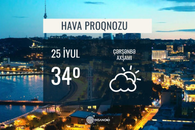 Sabah 34° isti olacaq