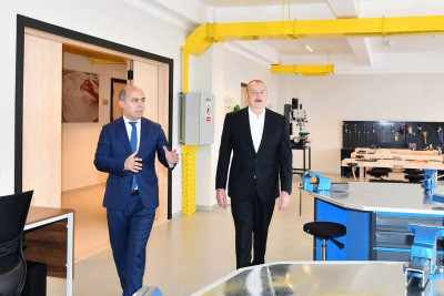 Prezident Cəlilabad Dövlət Peşə Təhsil Mərkəzinin açılışında iştirak edib - FOTO