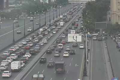 Bakıda tıxac olan yollar - SİYAHI