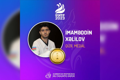 Azərbaycan parataekvondoçusu beynəlxalq turnirdə qızıl medal əldə edib