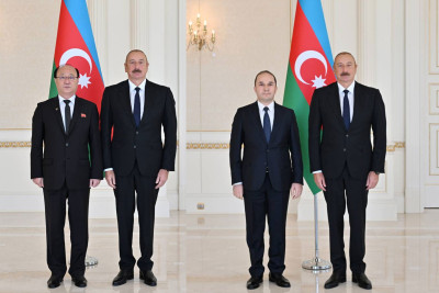 İlham Əliyev Şimali Koreyanın və Tacikistanın yeni səfirlərinin etimadnamələrini qəbul edib