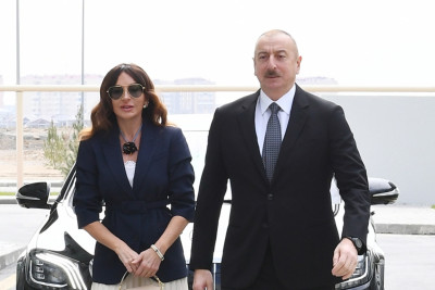 İlham Əliyev və Mehriban Əliyeva Kəlbəcər rayonuna səfər ediblər