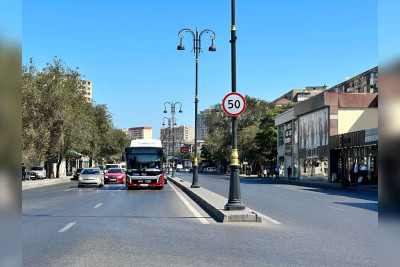 Bakının daha iki küçəsində sürət həddi endirilib
