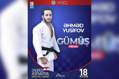 Azərbaycan cüdoçusu Qran-pridə gümüş medal qazanıb