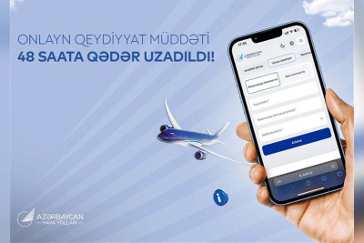 AZAL onlayn qeydiyyatdan keçmə müddətini artırıb