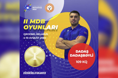 Azərbaycan ağırlıqqaldıranı II MDB Oyunlarında qızıl medal qazanıb