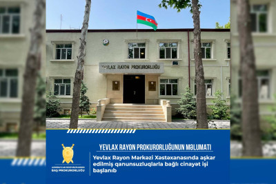 Yevlax xəstəxanasında 73 min manatdan çox pul mənimsənilib