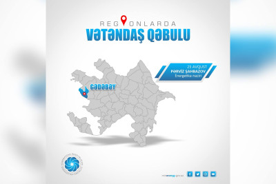 Energetika naziri Gədəbəydə vətəndaşları qəbul edəcək