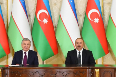 Özbəkistan Prezidenti Füzuli rayonuna gedib